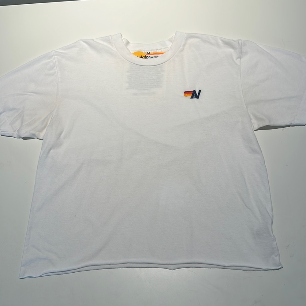 Aviator Nation White Tee